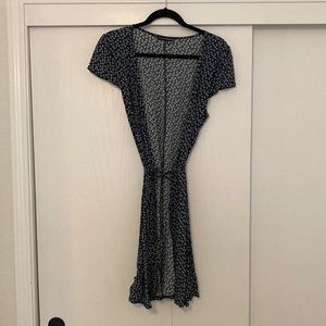 Brandy Melville Wrap Navy Floral Dress